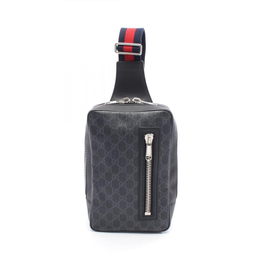 Gucci Soft GG Supreme Belt Bag Waist Body Bum Crossbody Belt Black